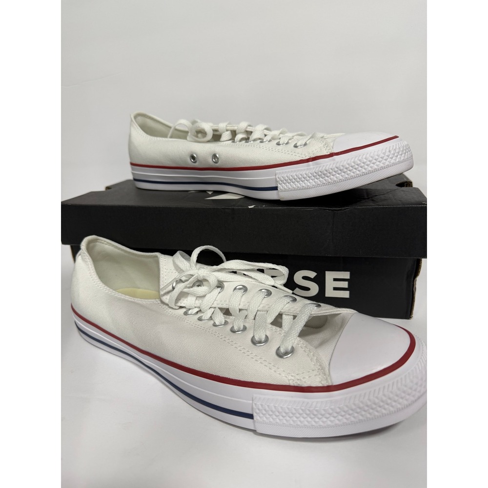 Converse All Star Ox Unisex 10M/12W White NIB Low Top Sneakers Chuck Taylor